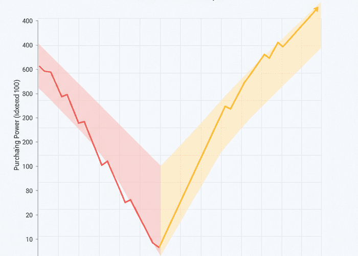 Gold vs Dollar Purchasing Power